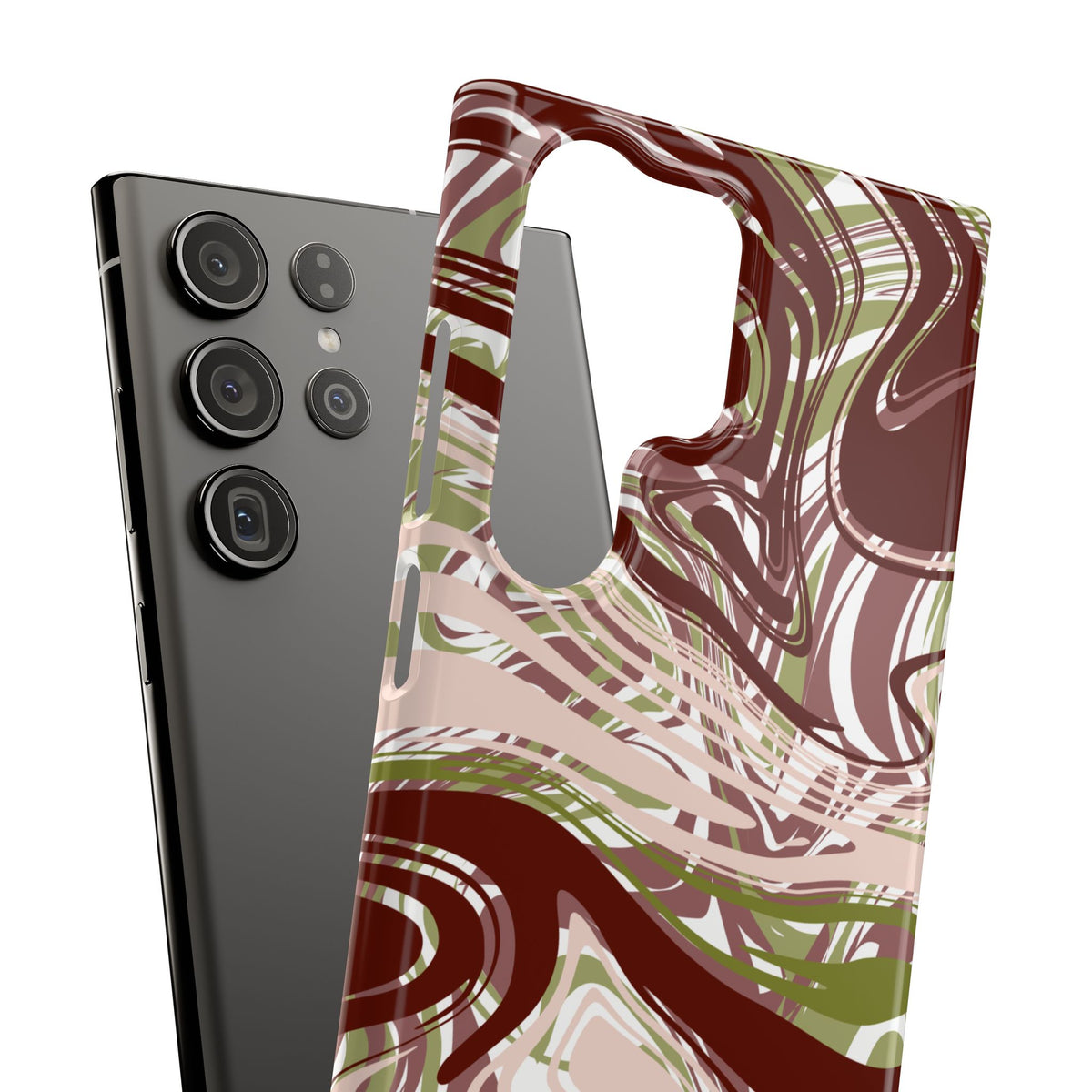 Abstract Marbled Snap Phone Case