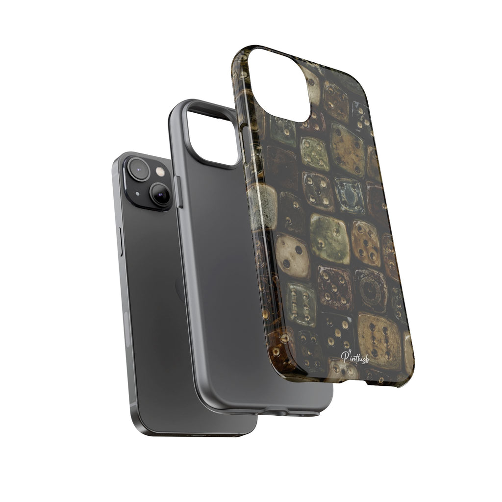 Vintage Dice Tile Phone Case