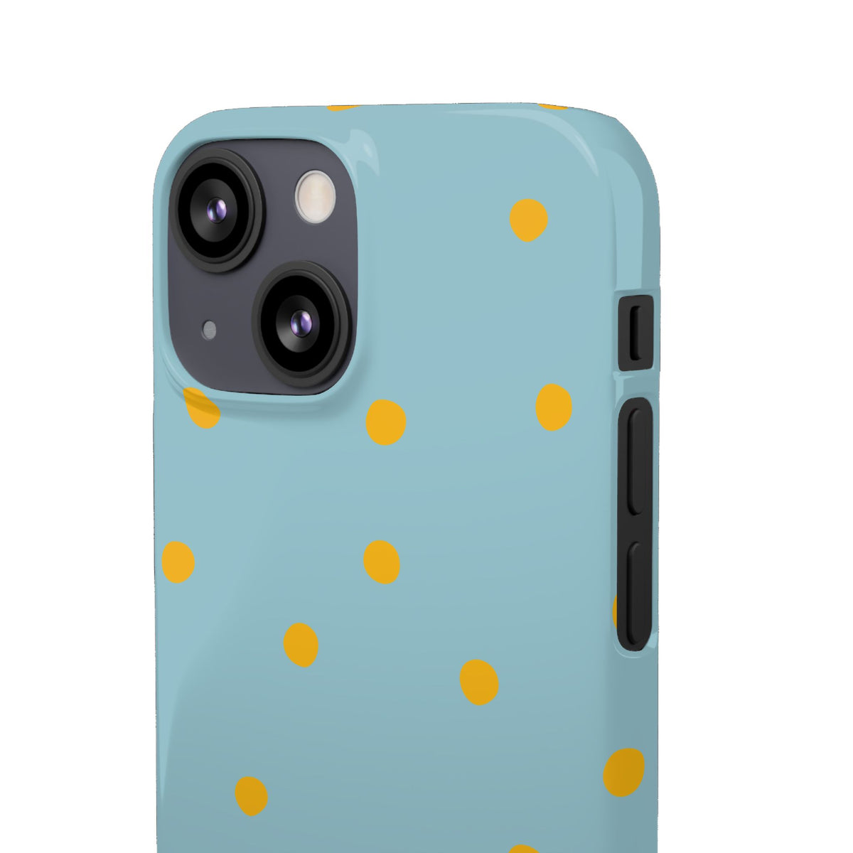 Blue & Yellow Polka Dot Snap Phone Case