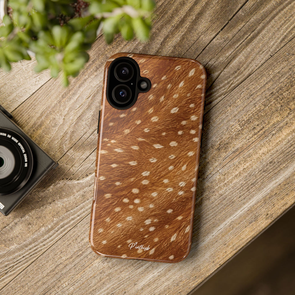 Caramel Deer Pattern Tough Case