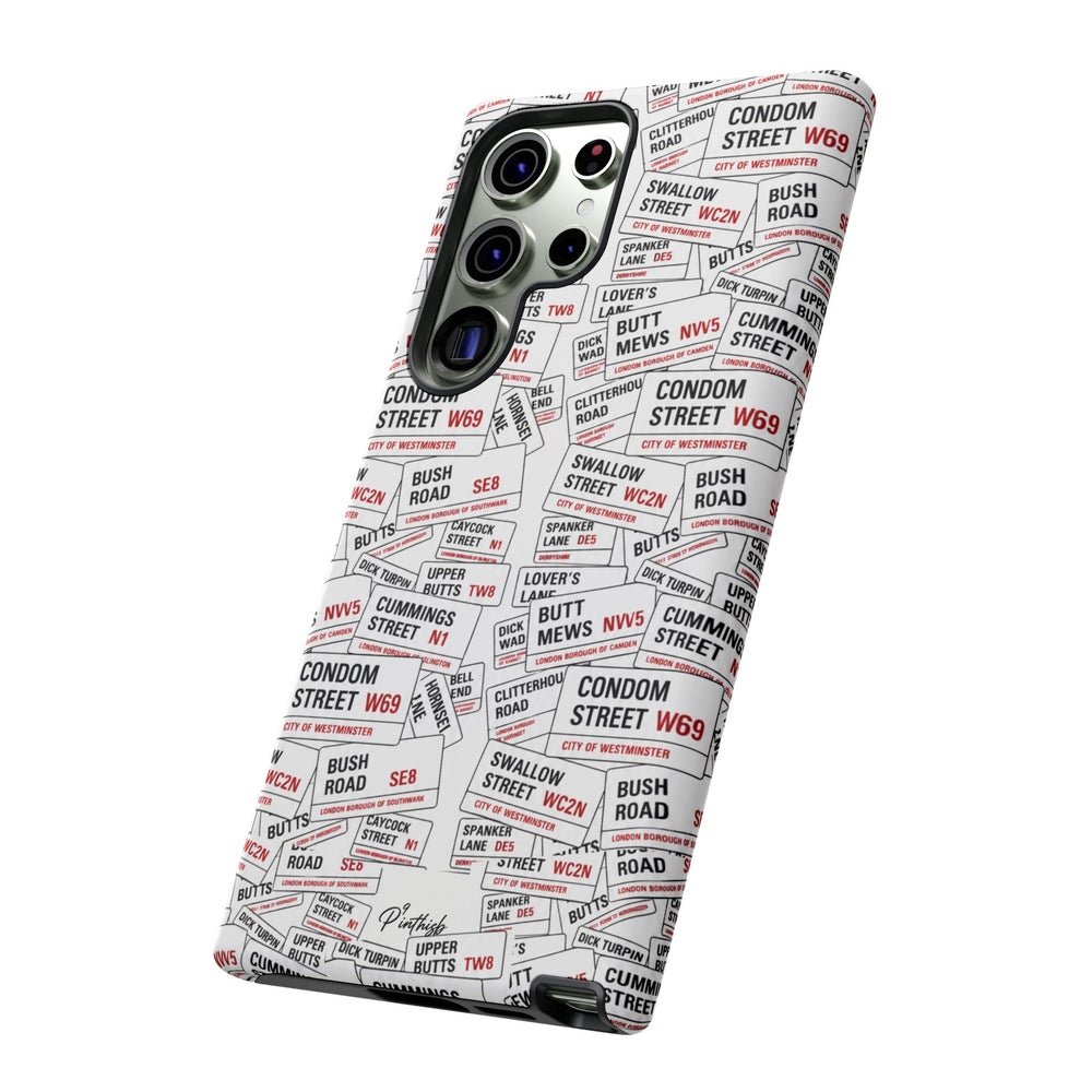 Cheeky London Street Signs Phone Case