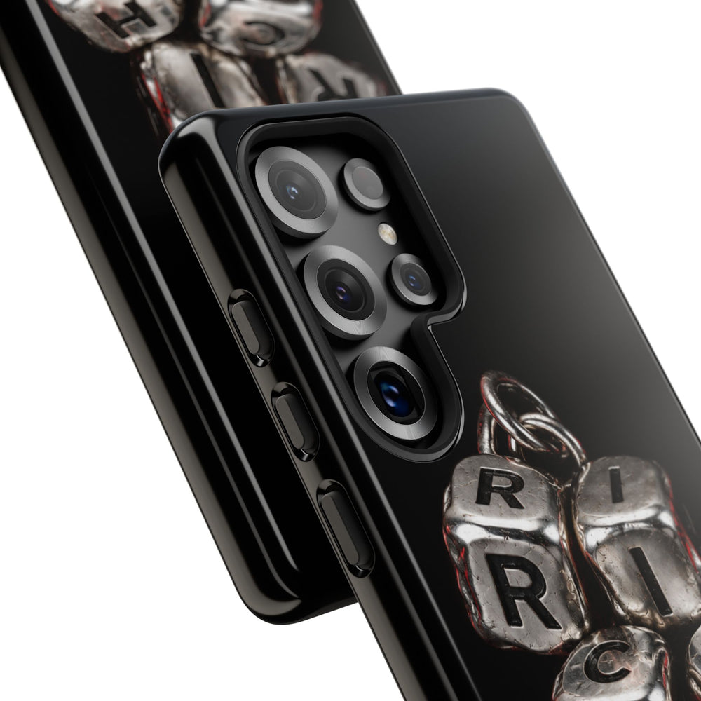 Metallic Dice 'RISK' Phone Case