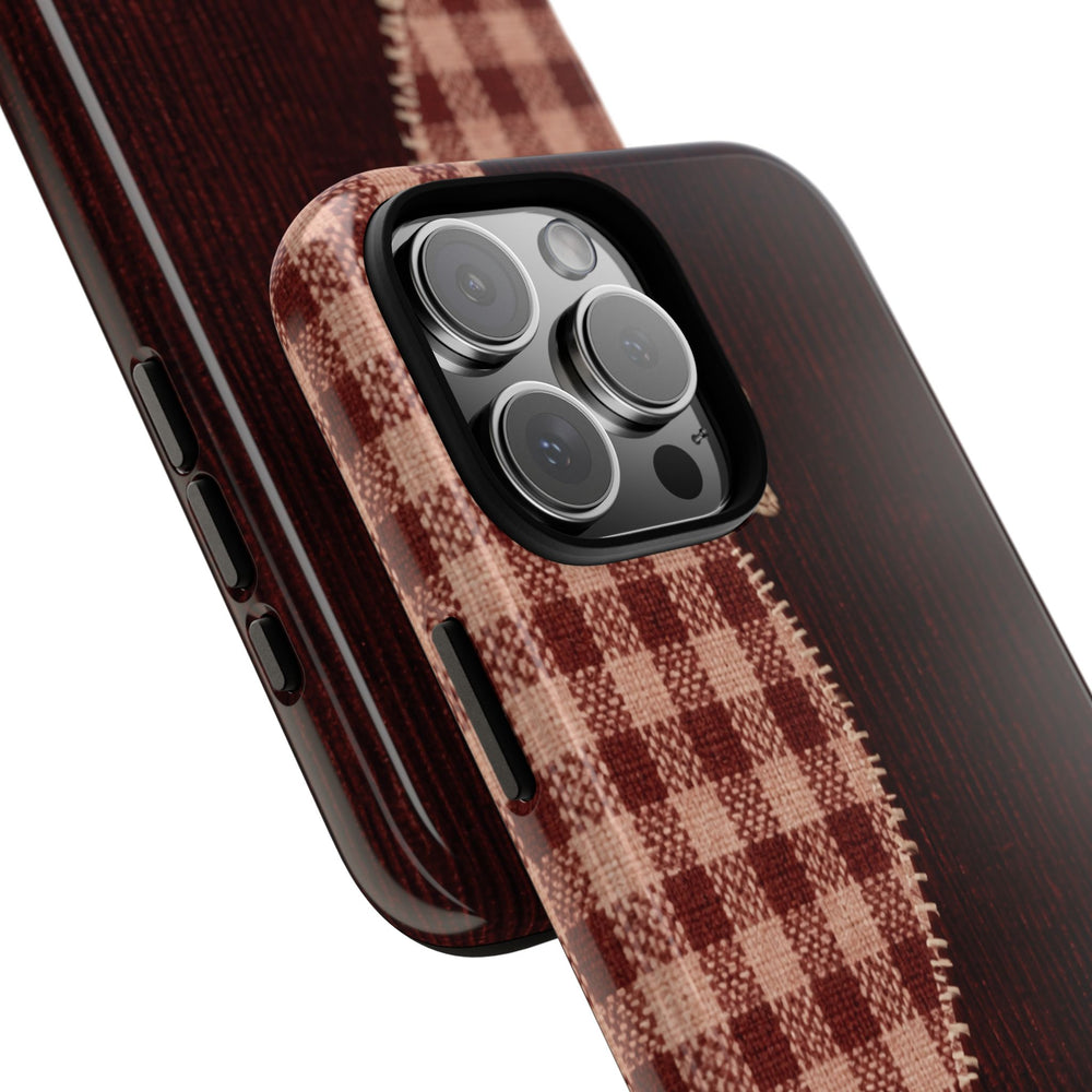 Rustic Plaid Stars Phone Case