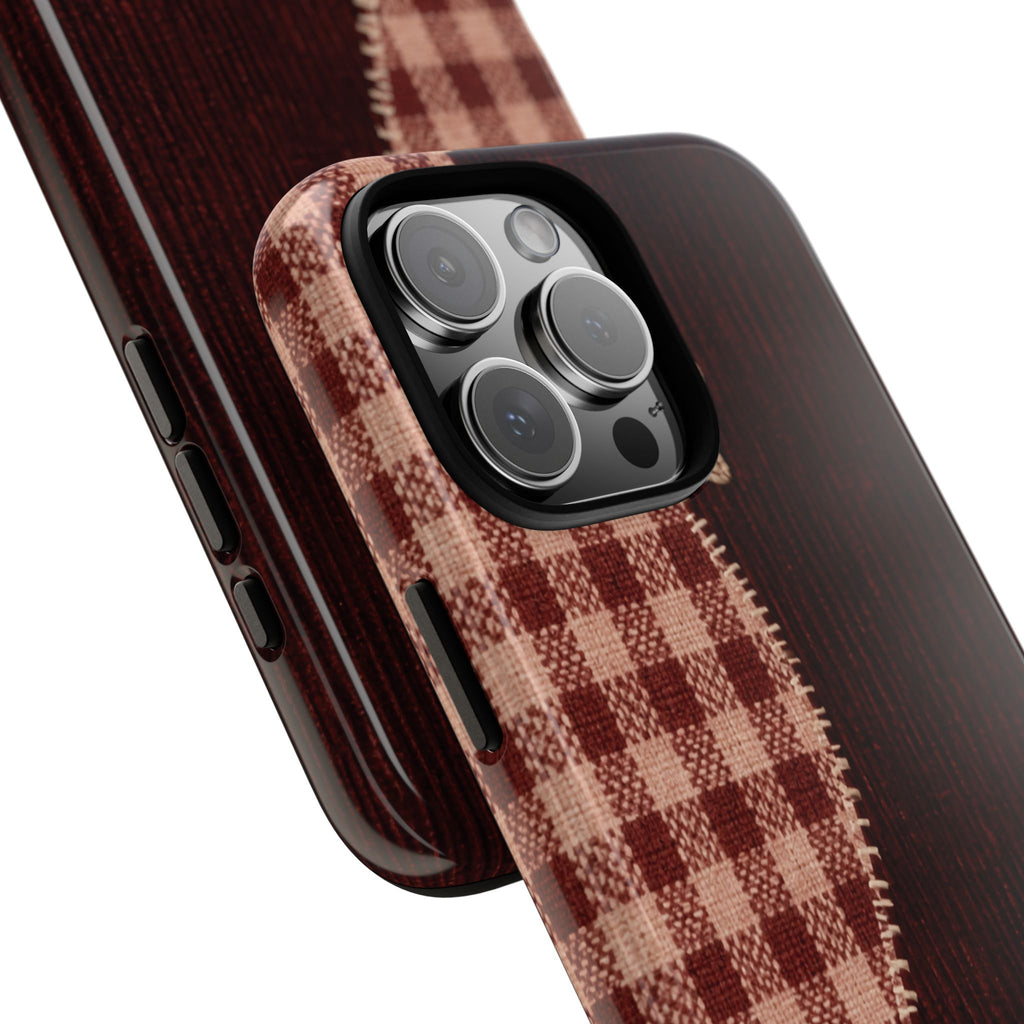 Rustic Plaid Stars Phone Case