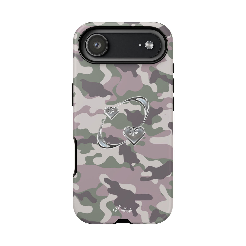 Camouflage Heart Tough Phone Case