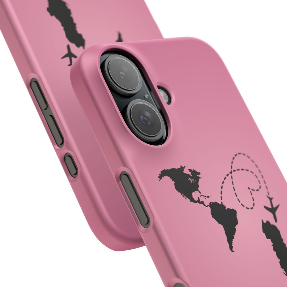 America to Albania Pink Snap Phone Case