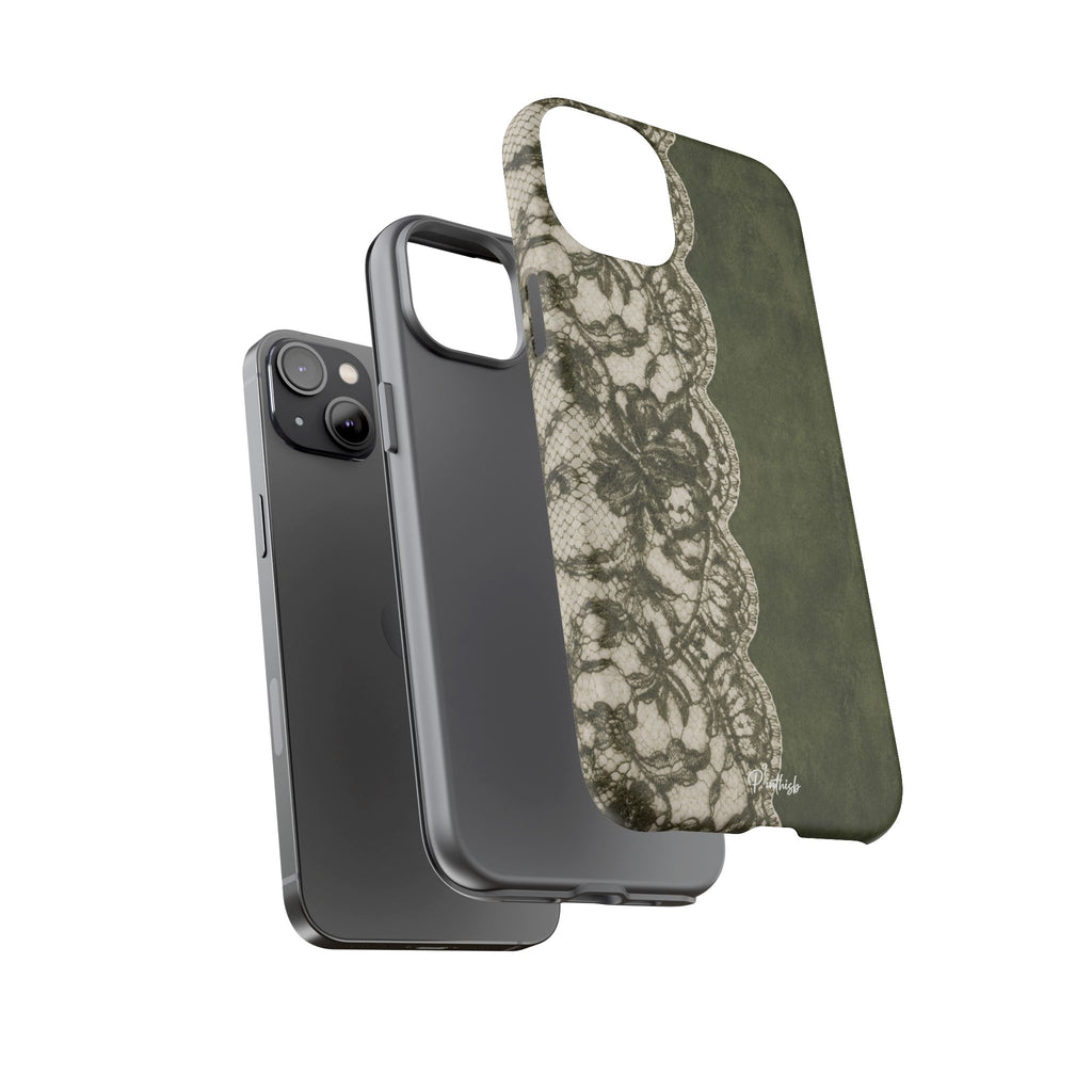 Olive Lace Tough Case