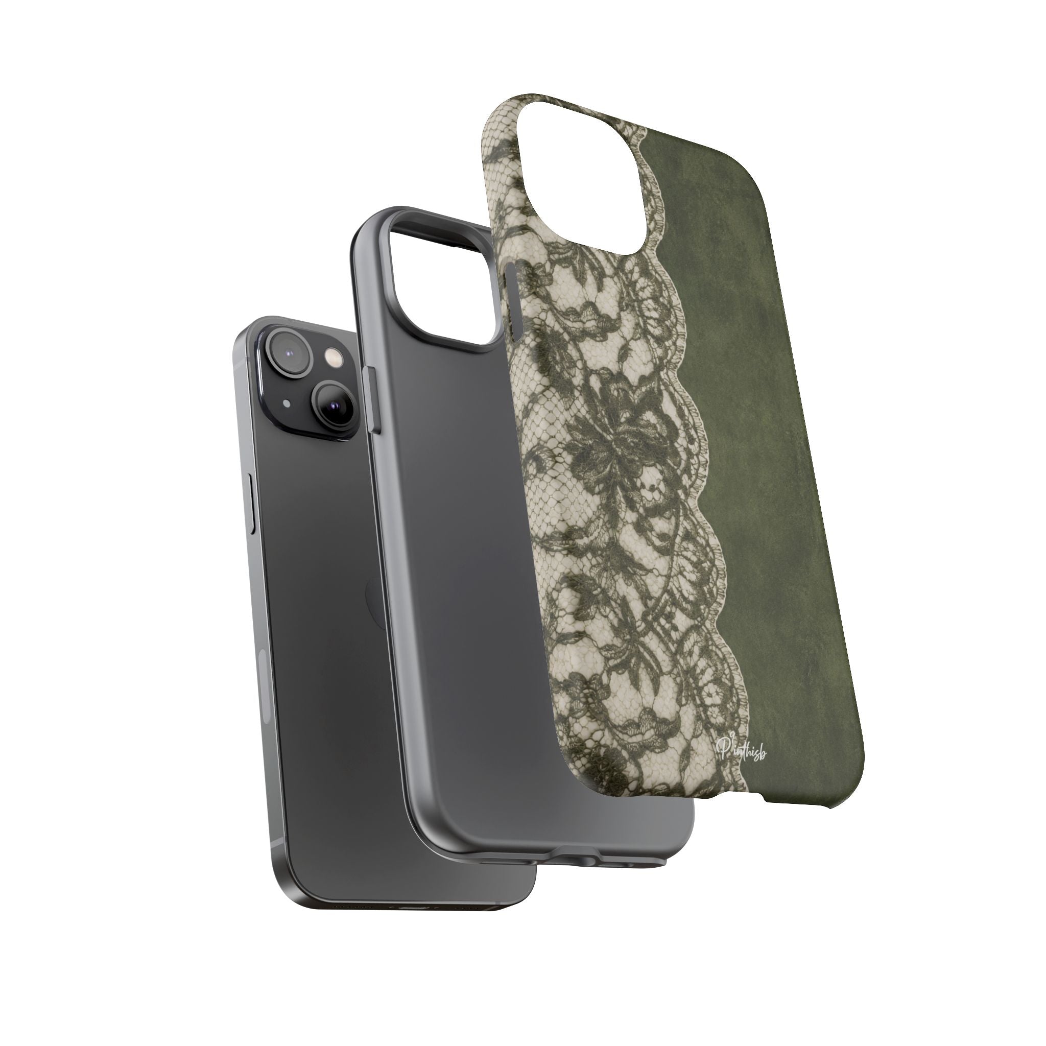 Olive Lace Tough Case