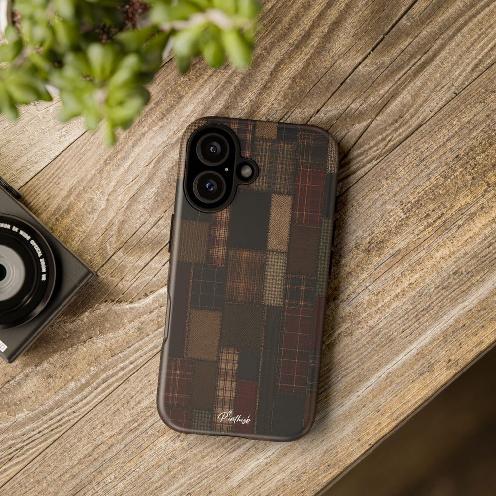 Plaid Patchwork Tough Phone Case
