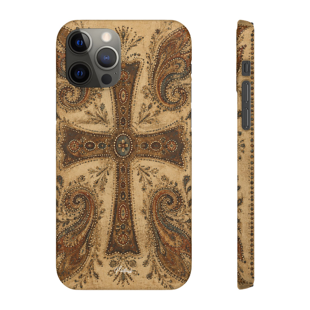 Cross Paisley Snap Case
