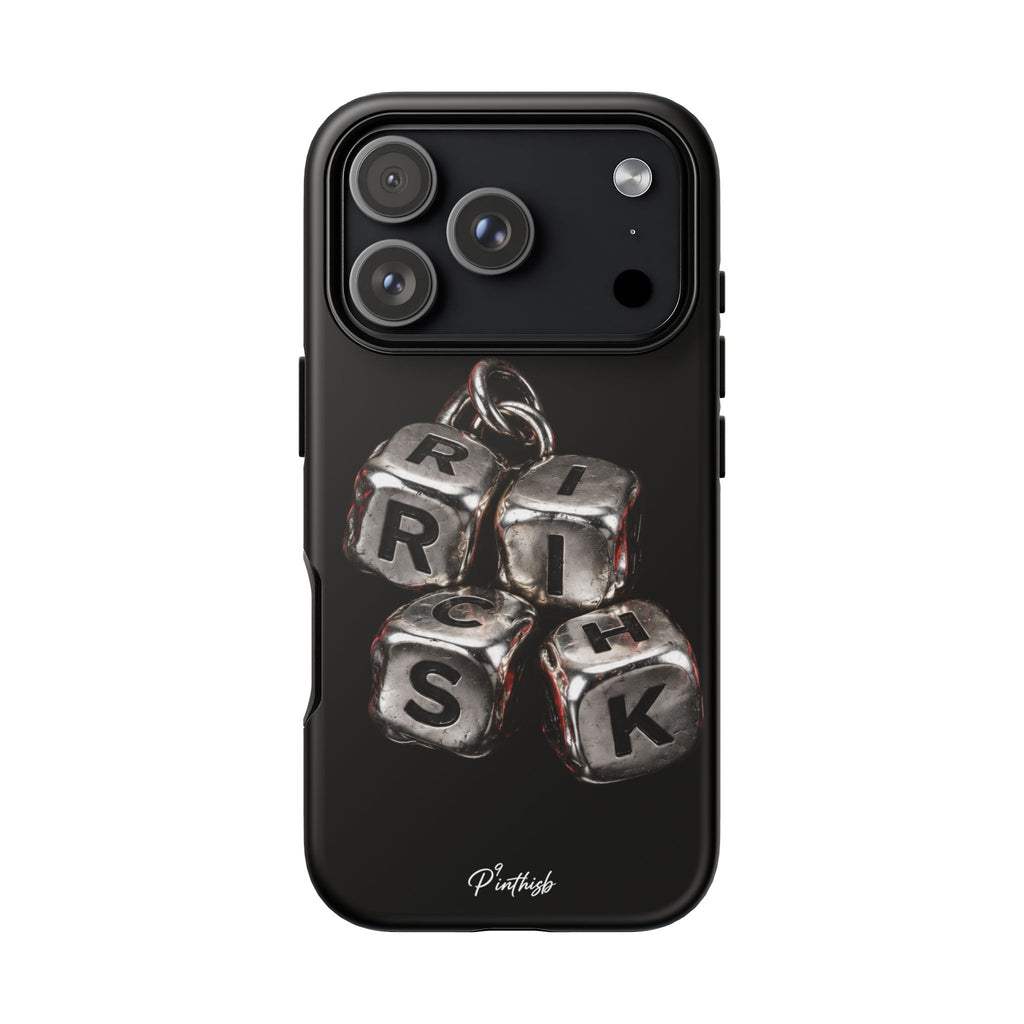 Metallic Dice 'RISK' Phone Case