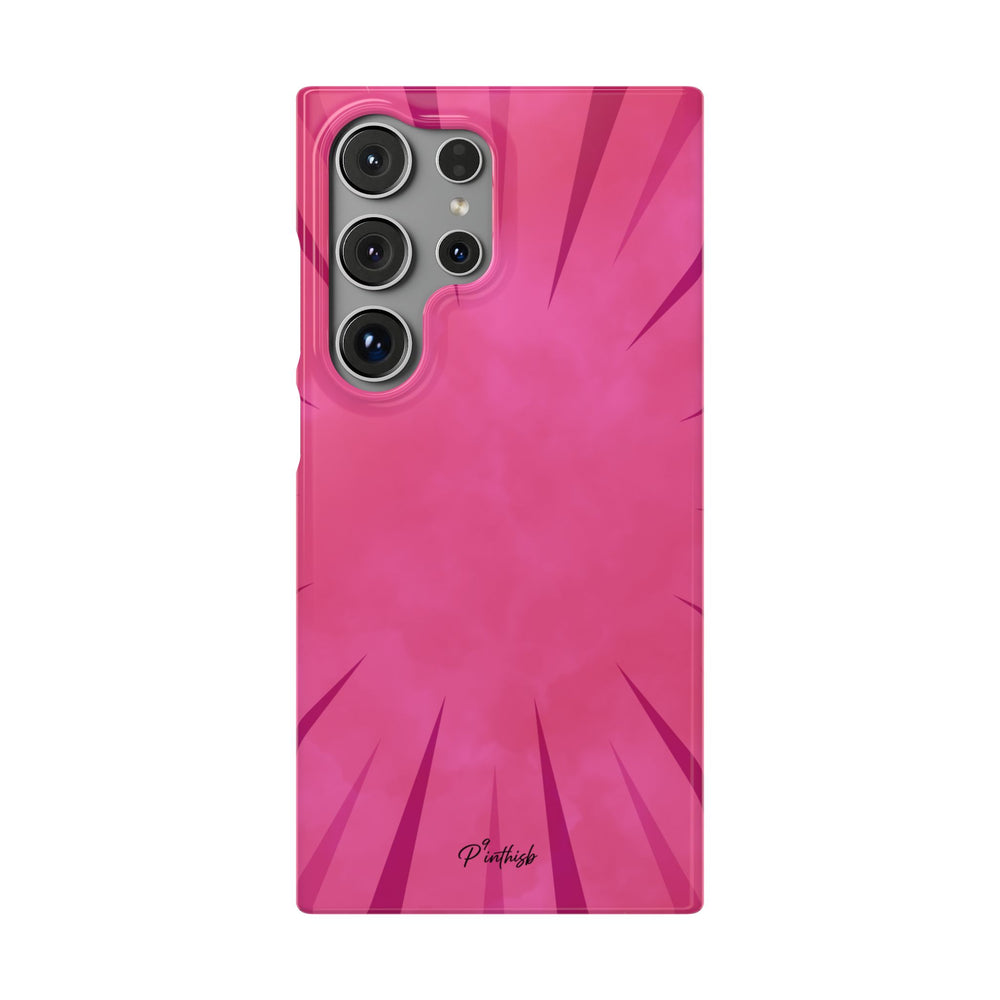 Pink Burst Snap Phone Case