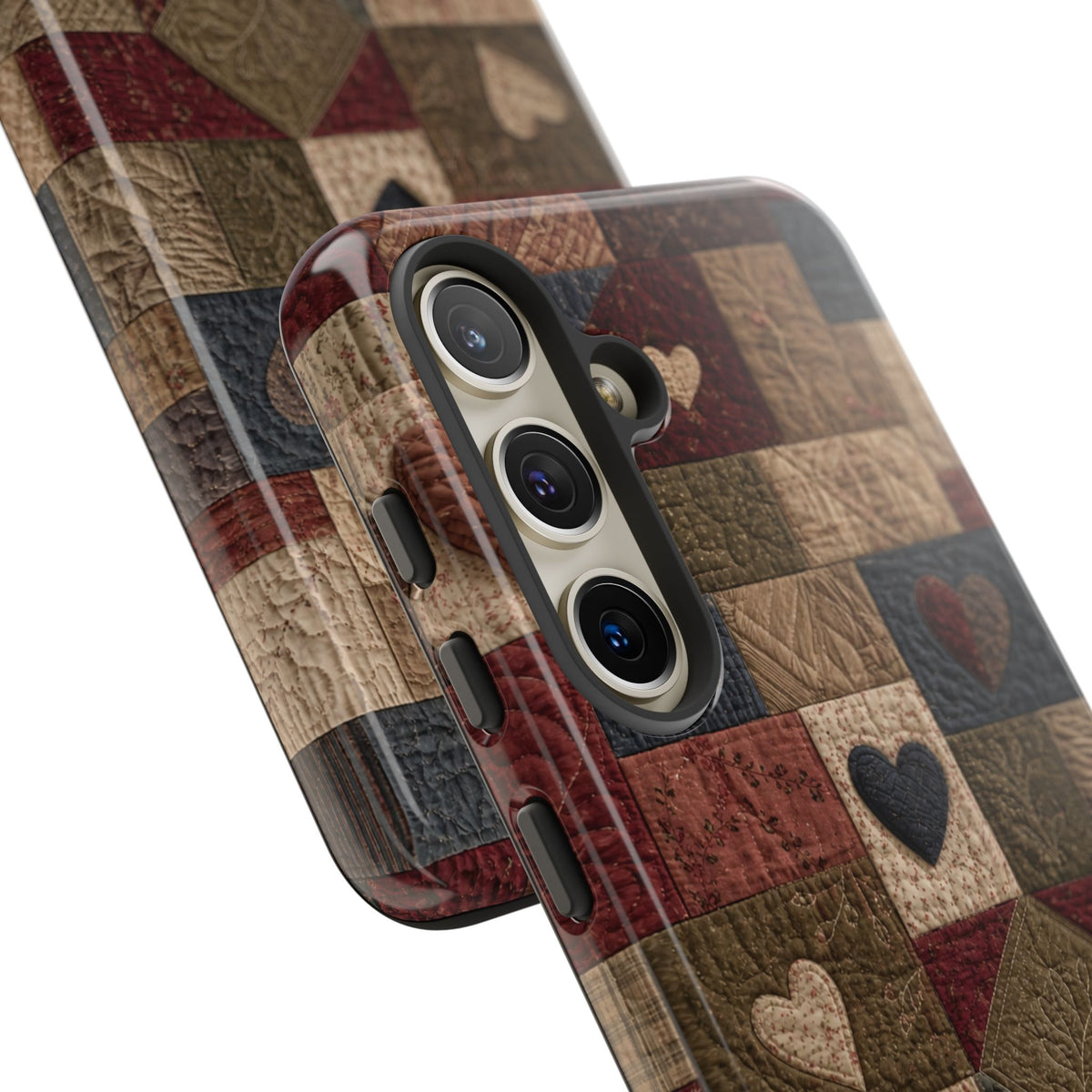 Patchwork Hearts Phone Case