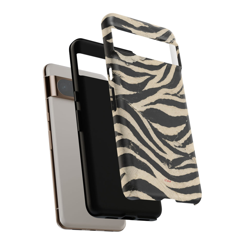 Wavy Peach & Mauve Tough Case