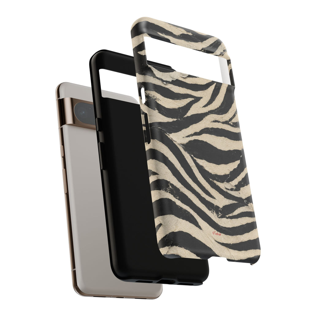 Wavy Peach & Mauve Tough Case