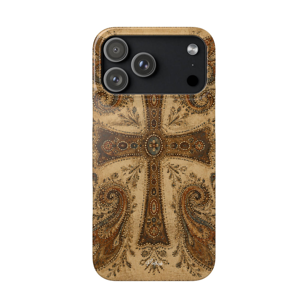 Cross Paisley Snap Case