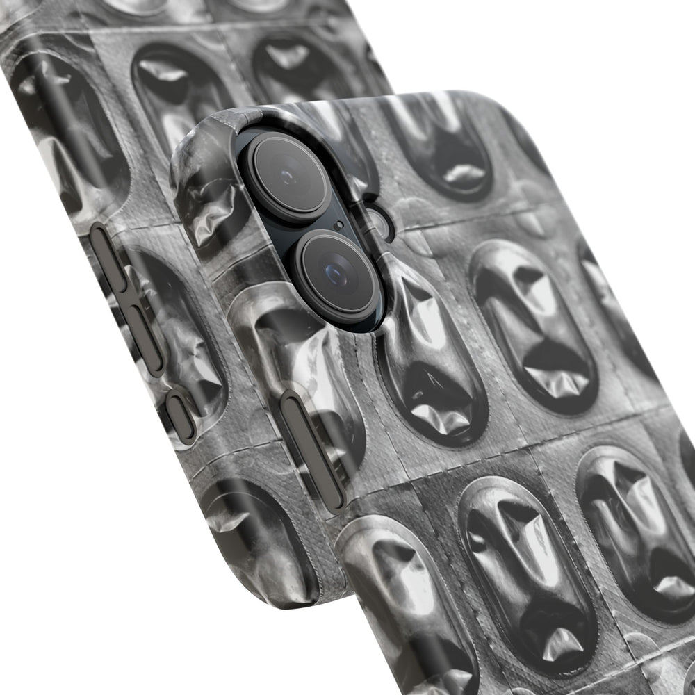 Metallic Mask Grid Snap Case