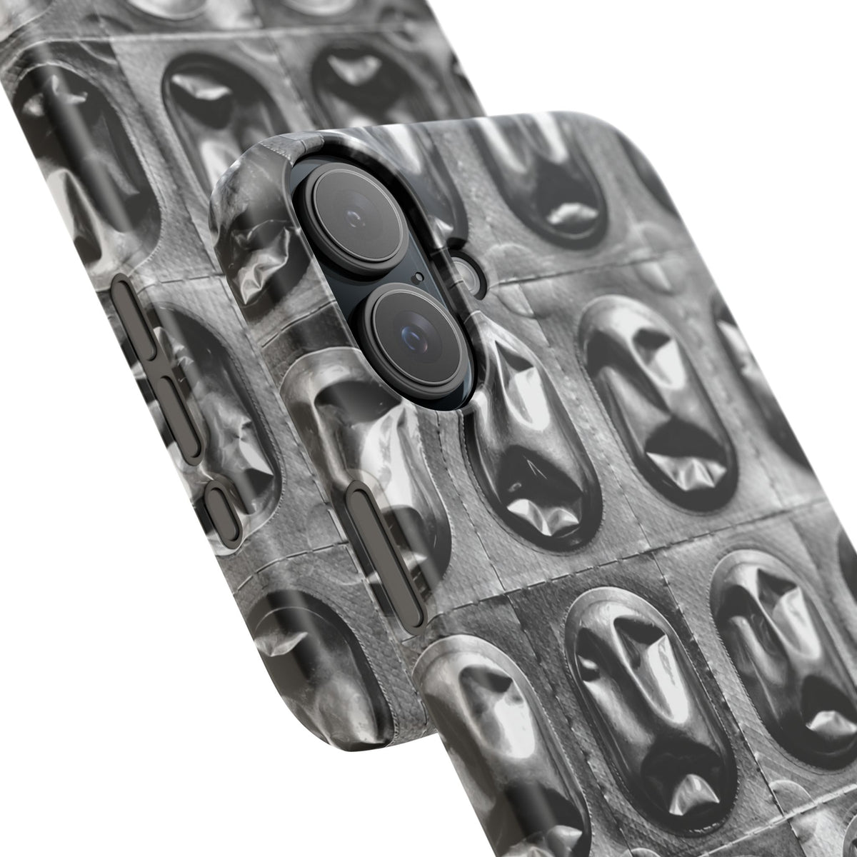 Metallic Mask Grid Snap Case