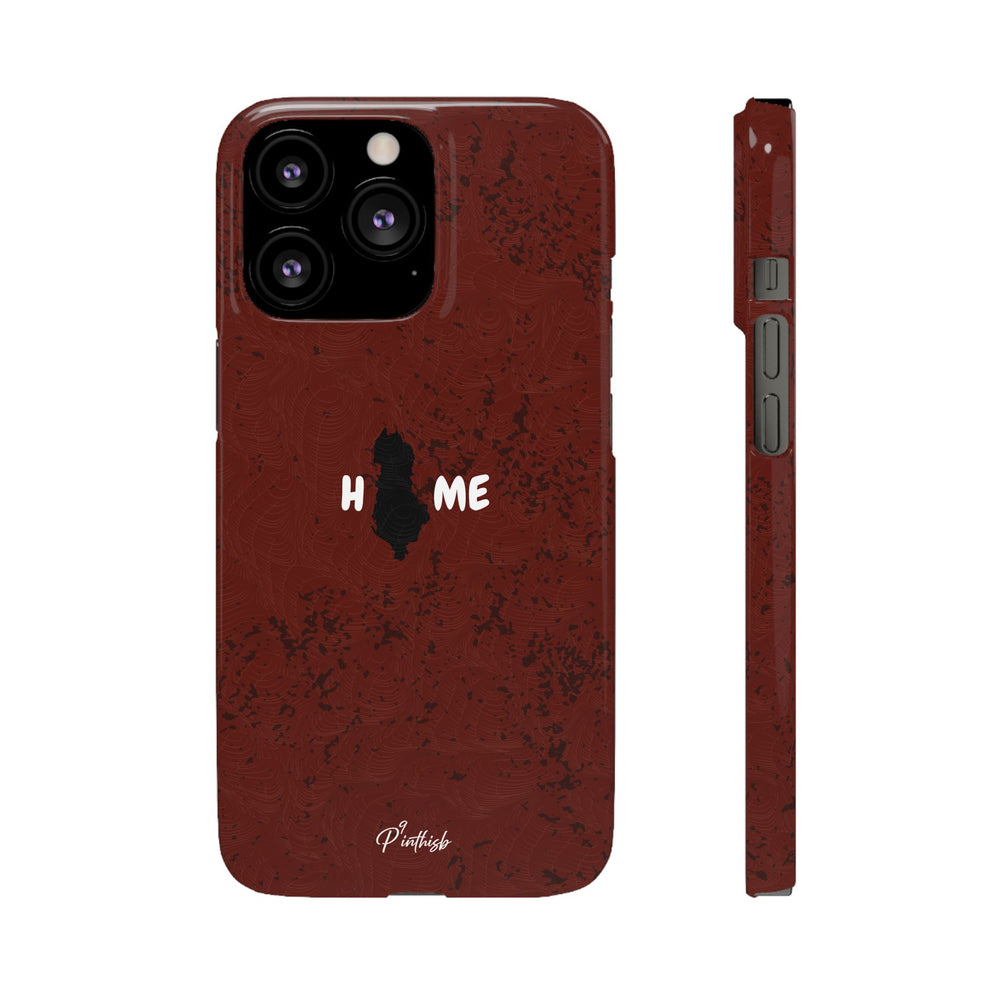 "HOME" Albania Snap Case