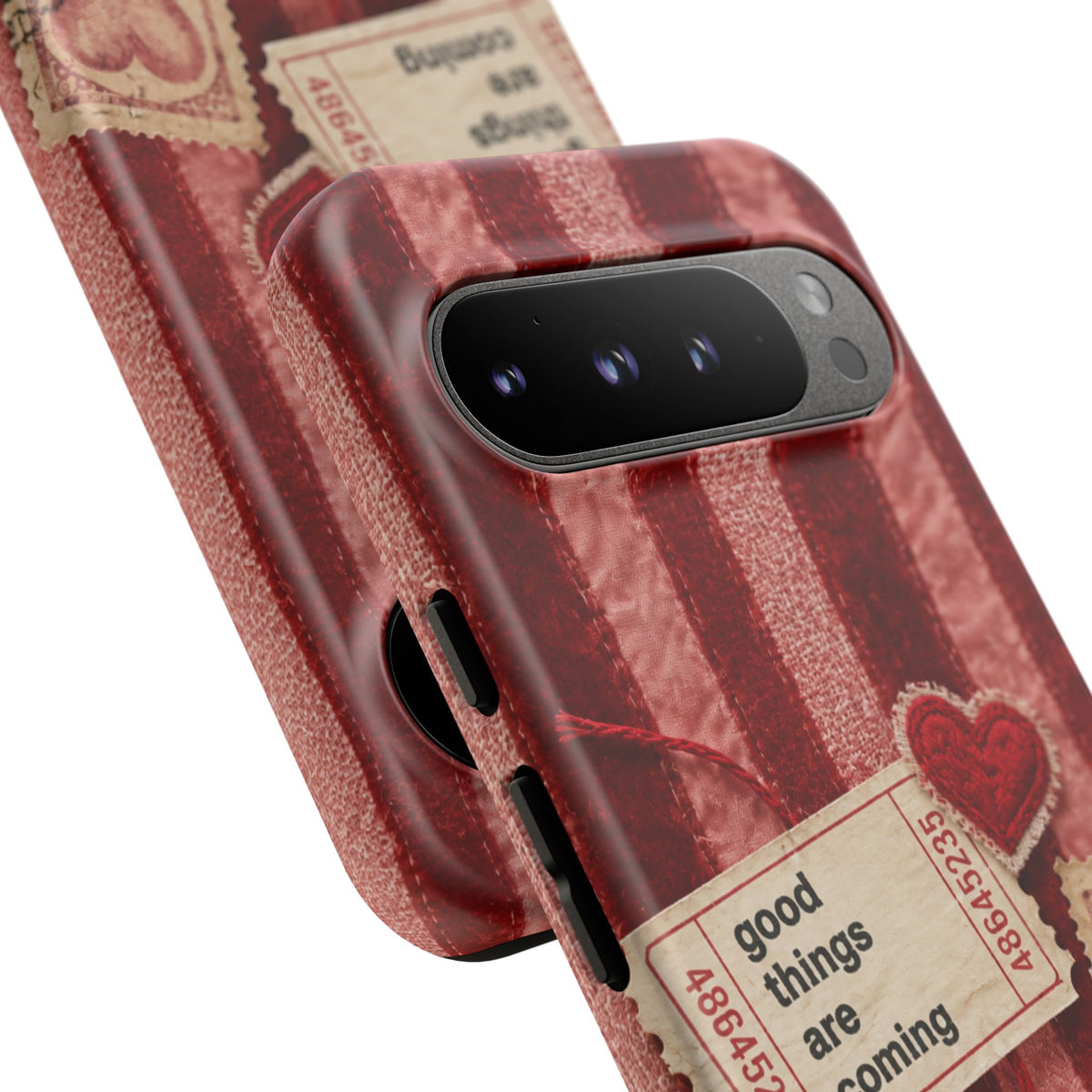 “Good Things Are Coming” Red Phone Case