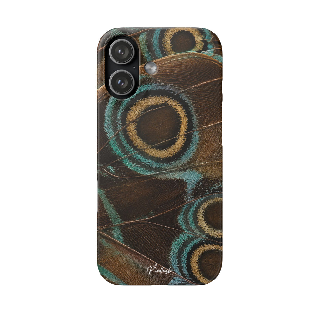Peacock Feather Pattern Snap Case