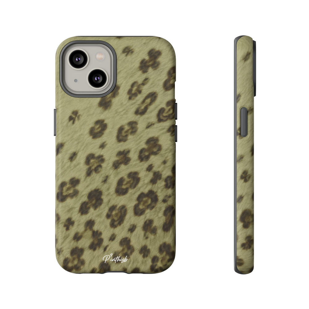 Olive Leopard Print Tough Case