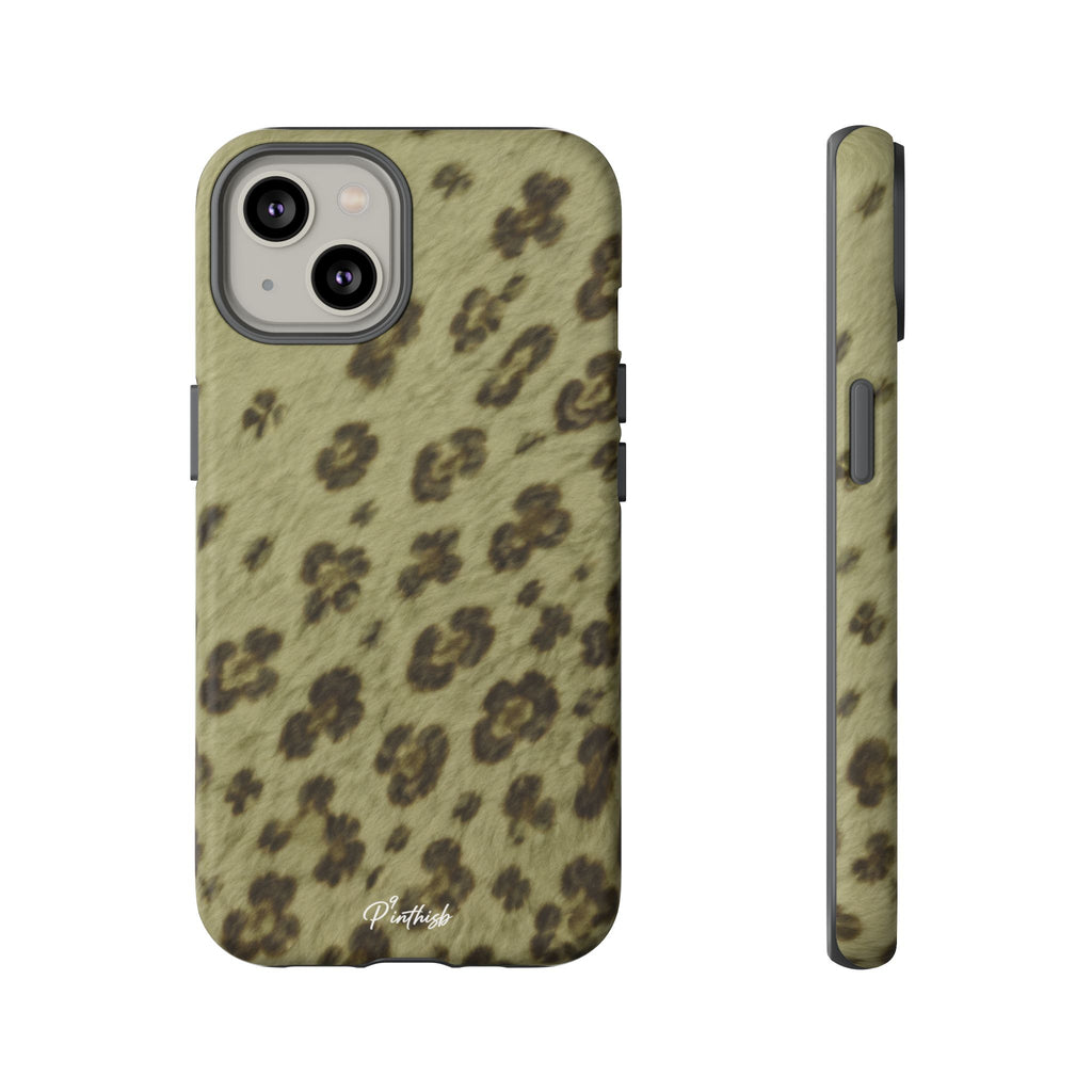 Olive Leopard Print Tough Case