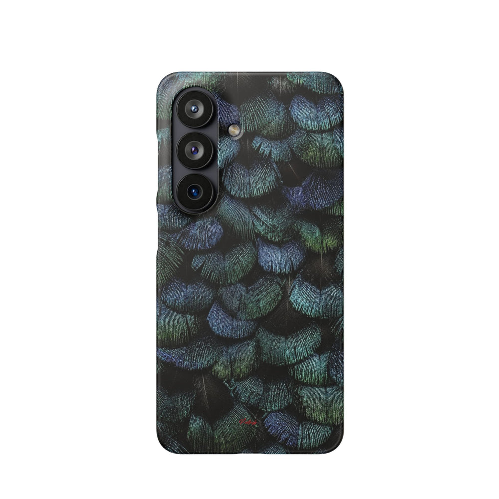 Iridescent Feather Snap Case
