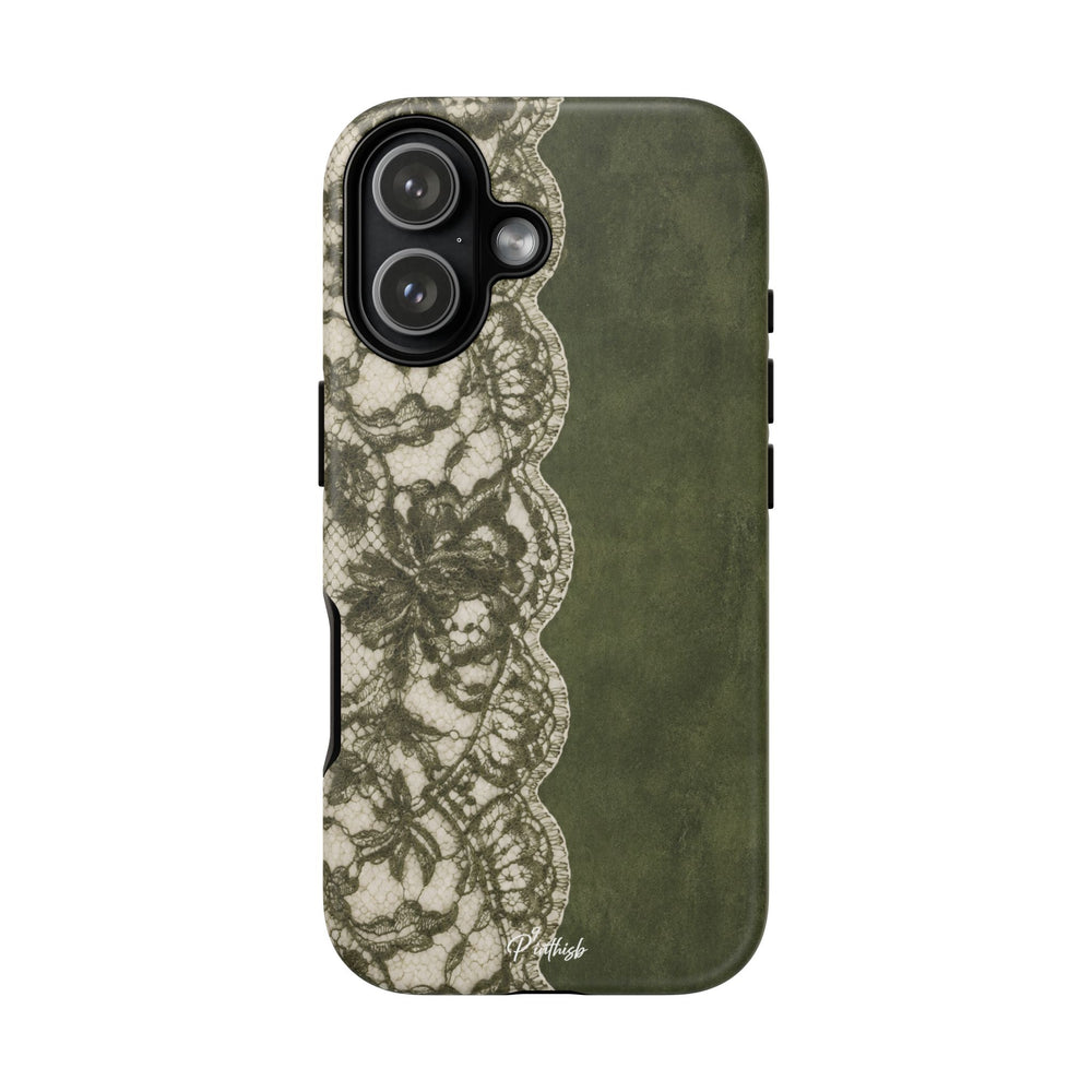 Olive Lace Tough Case