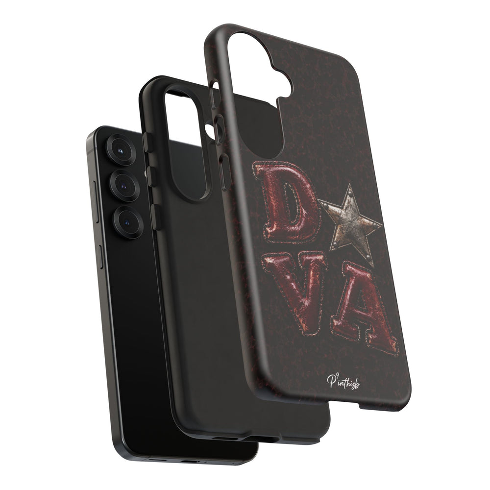 Geometric Blue Diamond Tough Phone Case