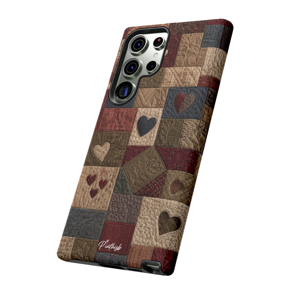 Patchwork Hearts Phone Case