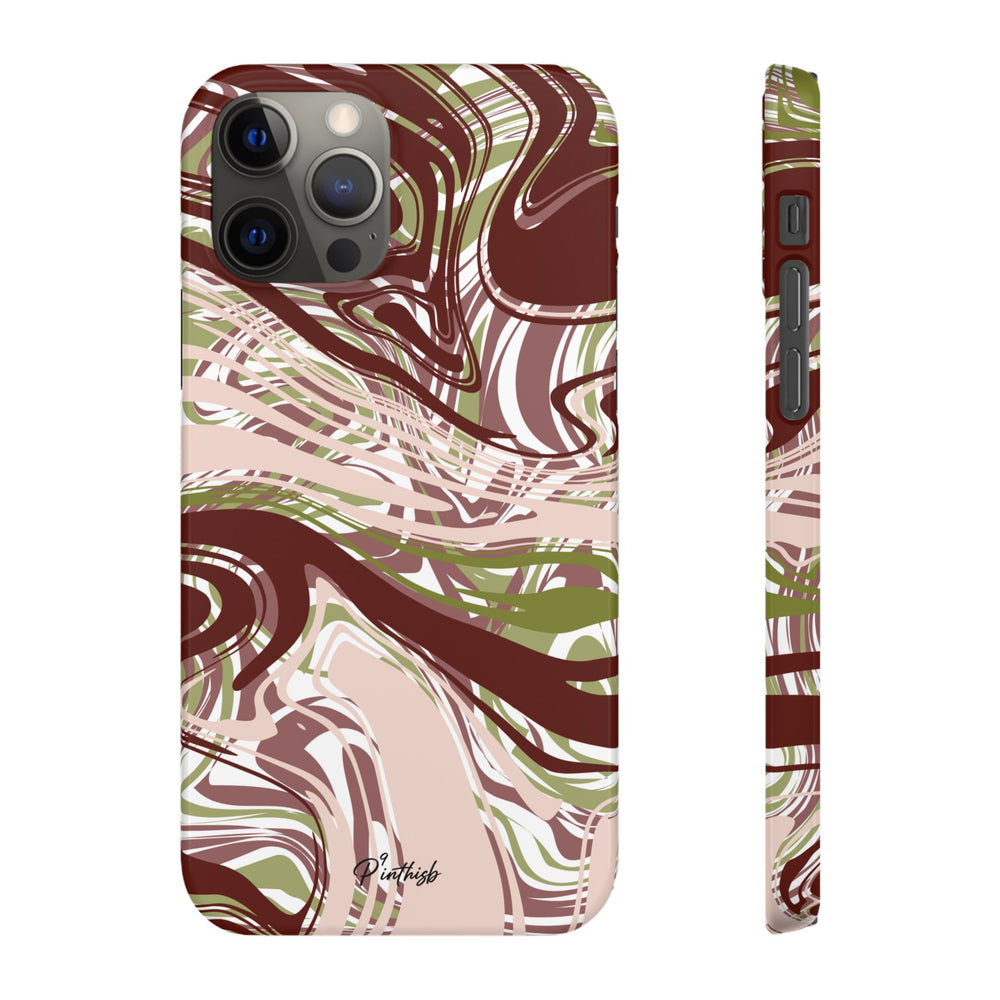 Abstract Marbled Snap Phone Case