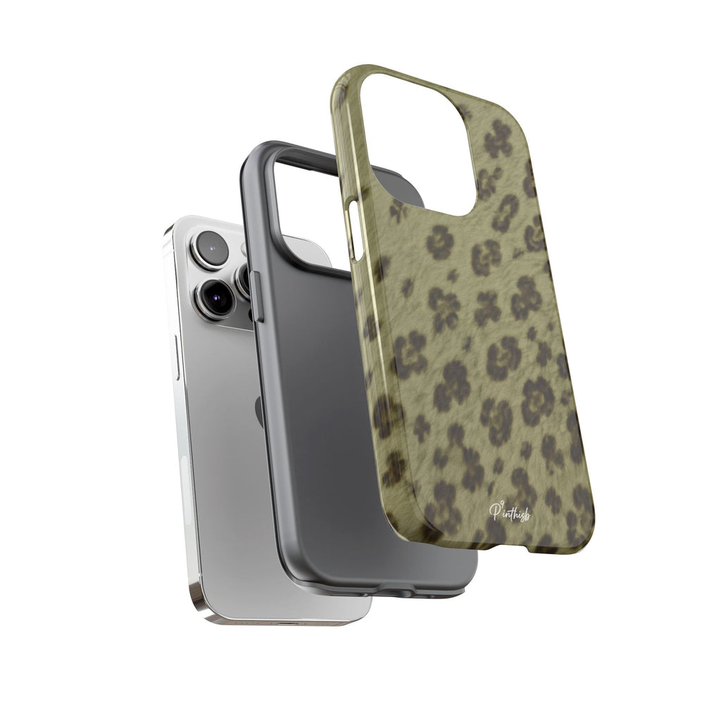 Olive Leopard Print Tough Case