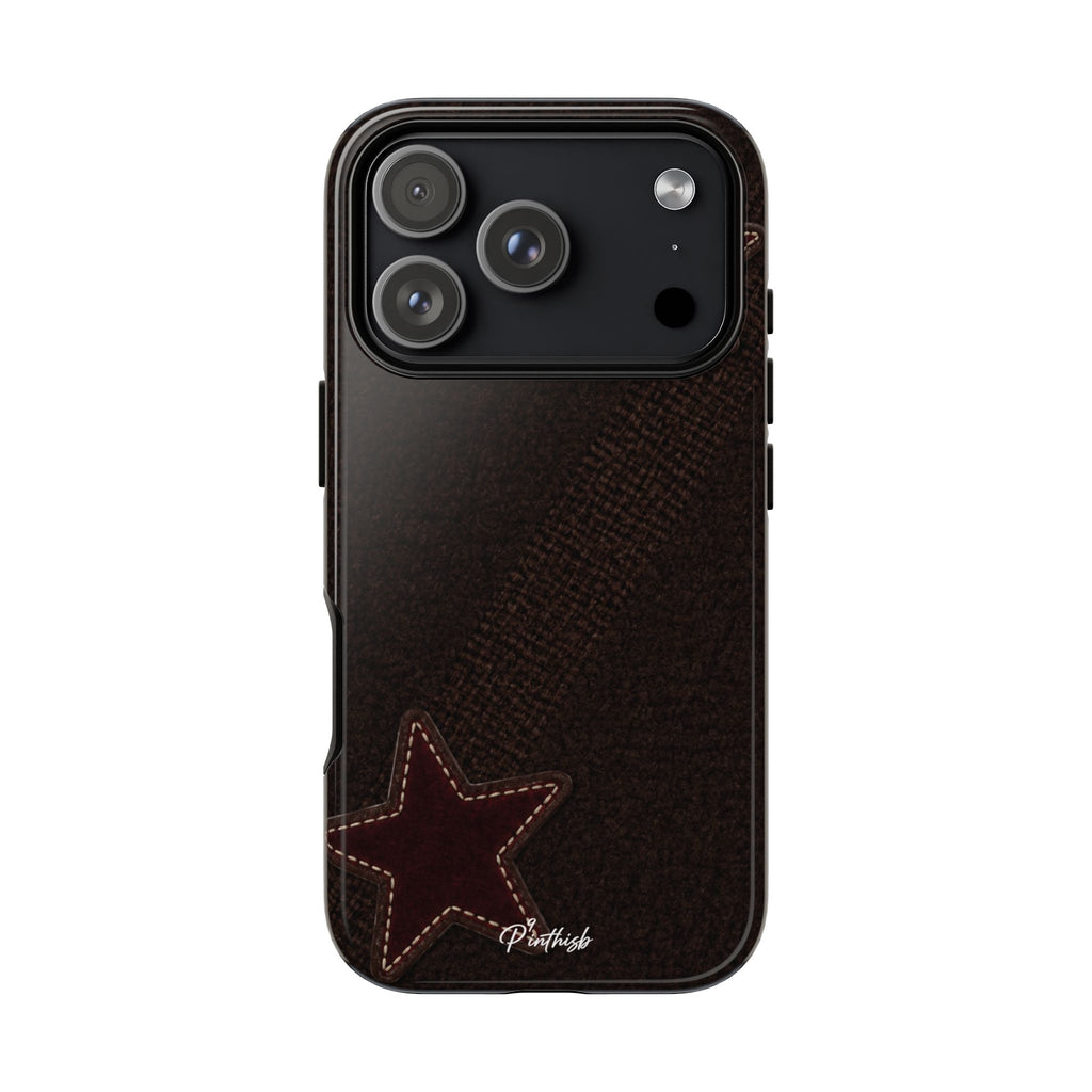 Rustic Stitched Star Phone Case