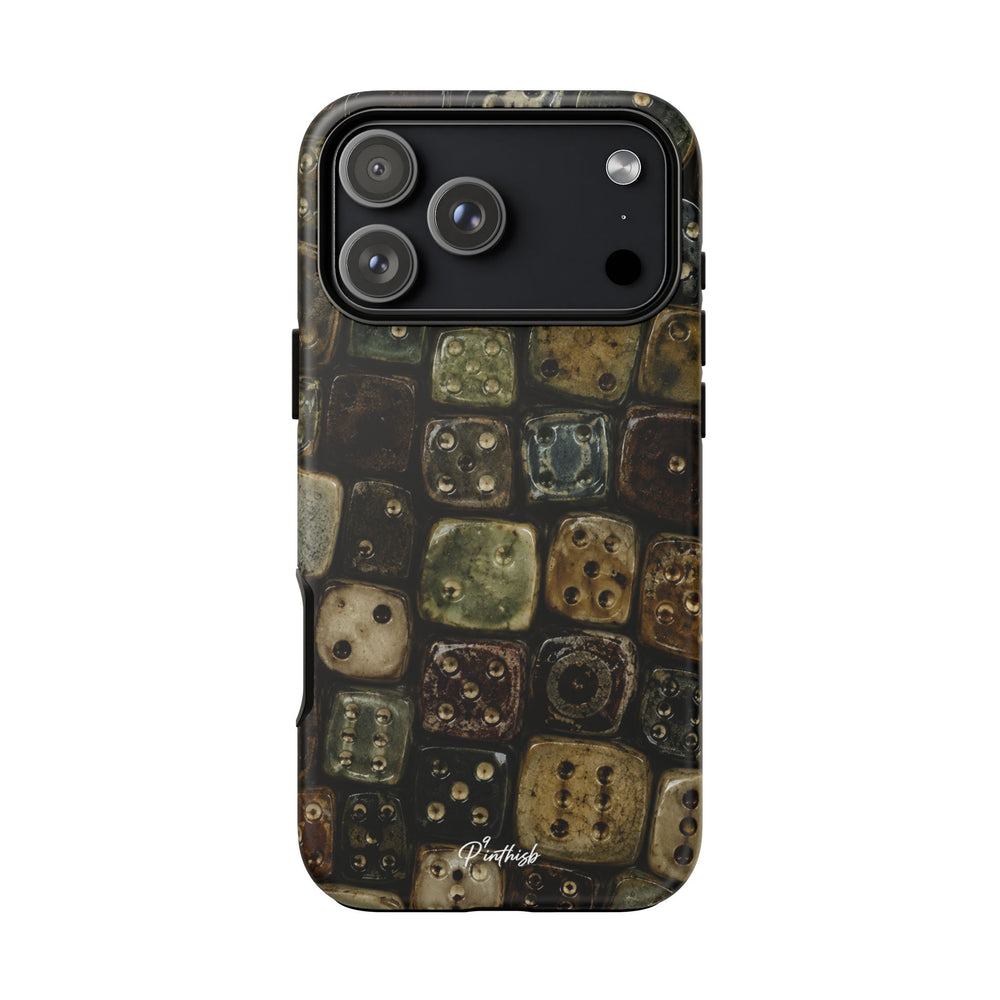 Vintage Dice Tile Phone Case