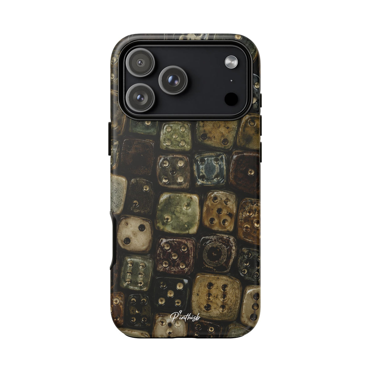 Vintage Dice Tile Phone Case