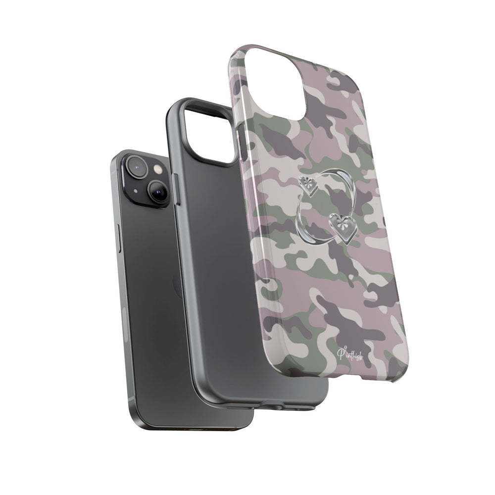 Camouflage Heart Tough Phone Case