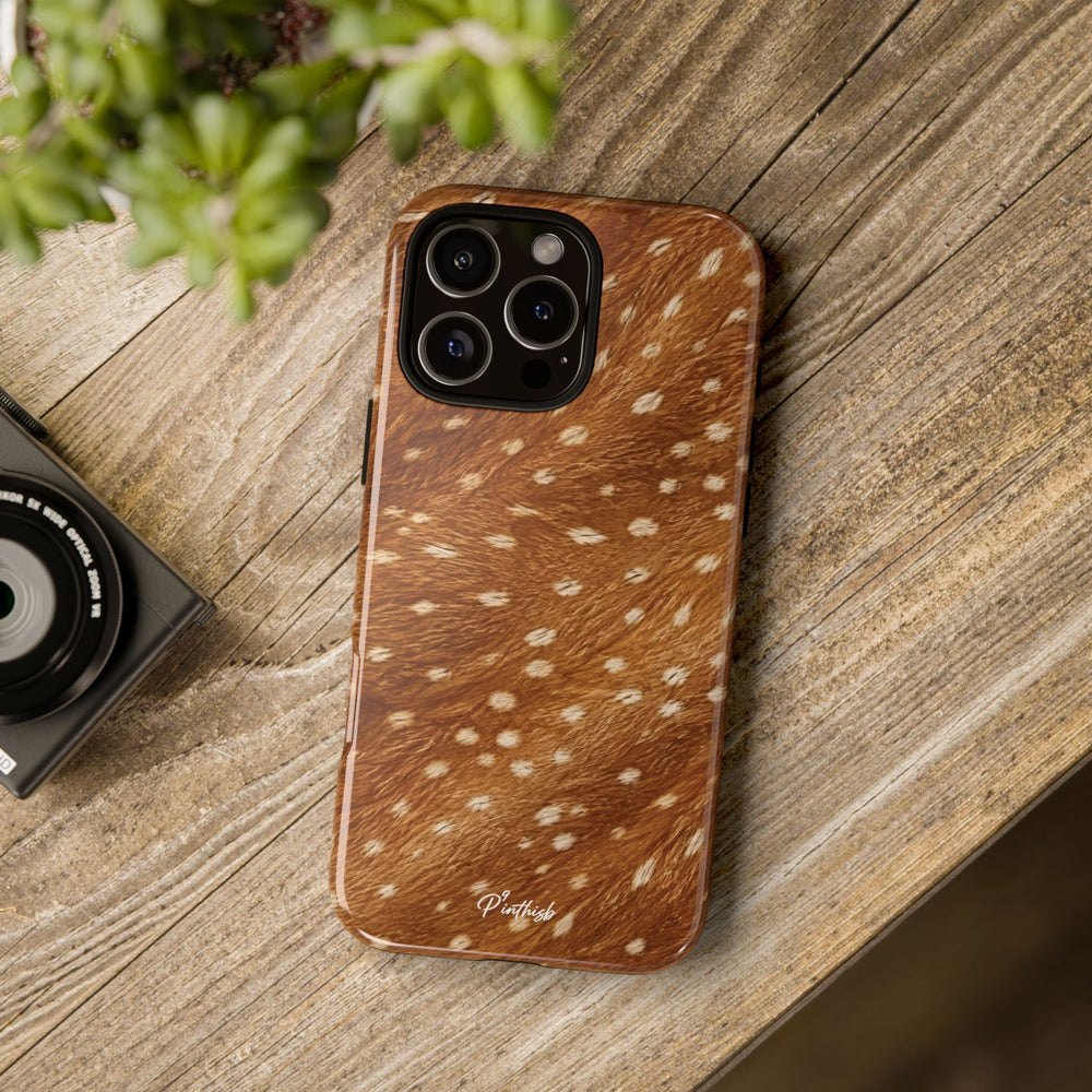 Caramel Deer Pattern Tough Case