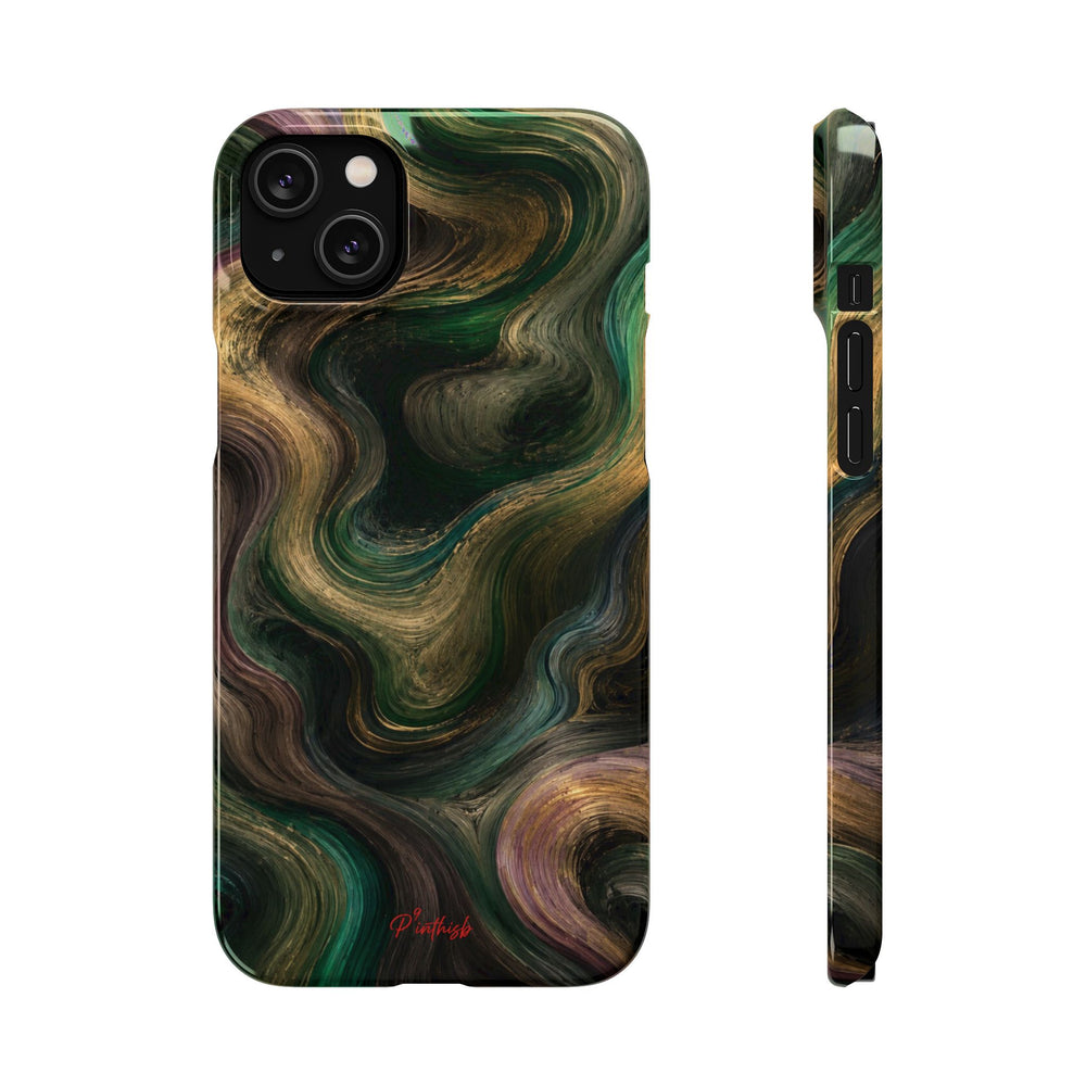 Marbled Forest Snap Phone Case