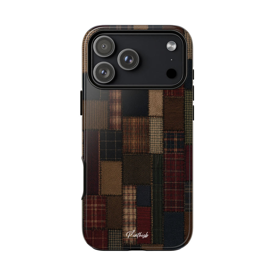 Plaid Patchwork Tough Phone Case