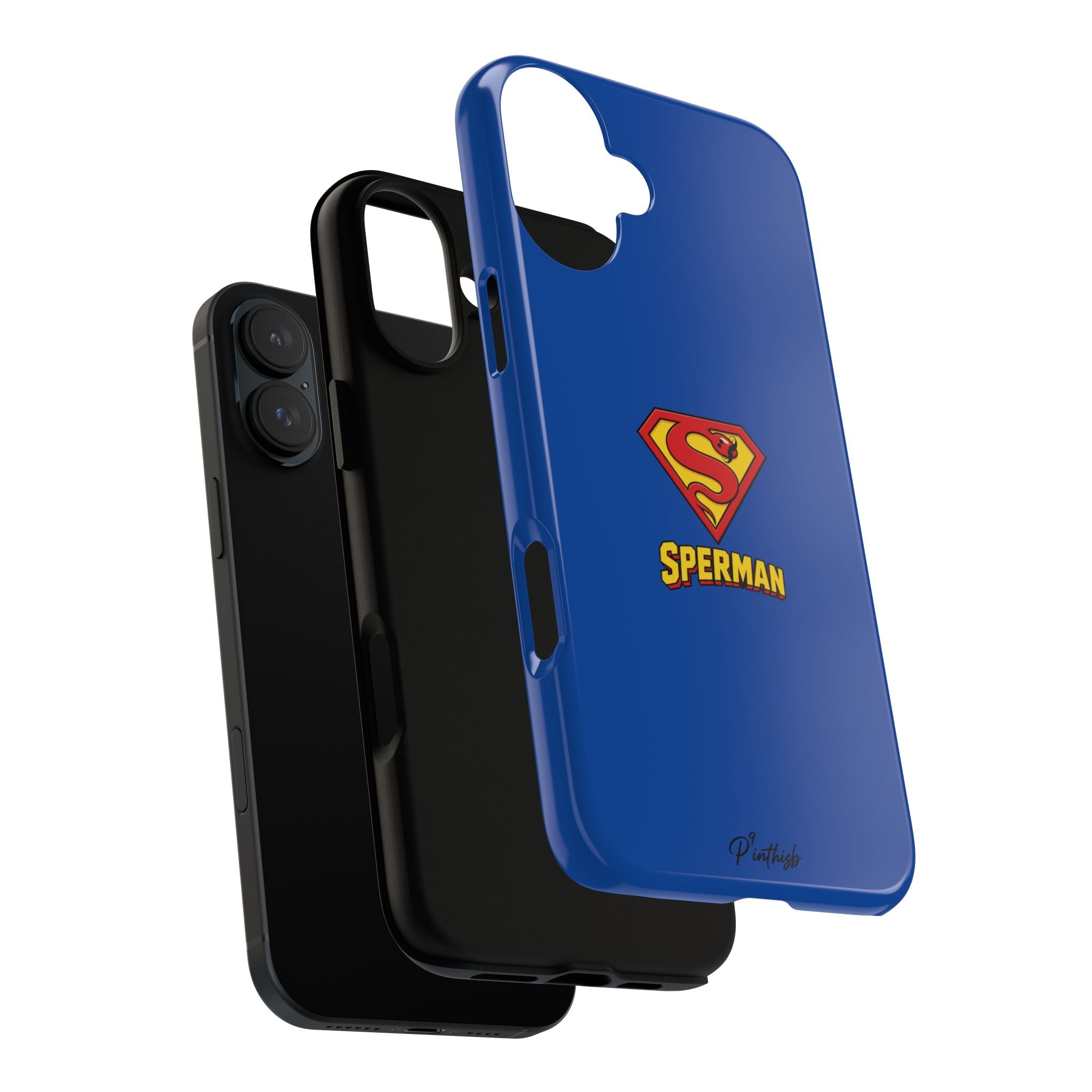 "SPERMAN" Parody Logo Tough Phone Case