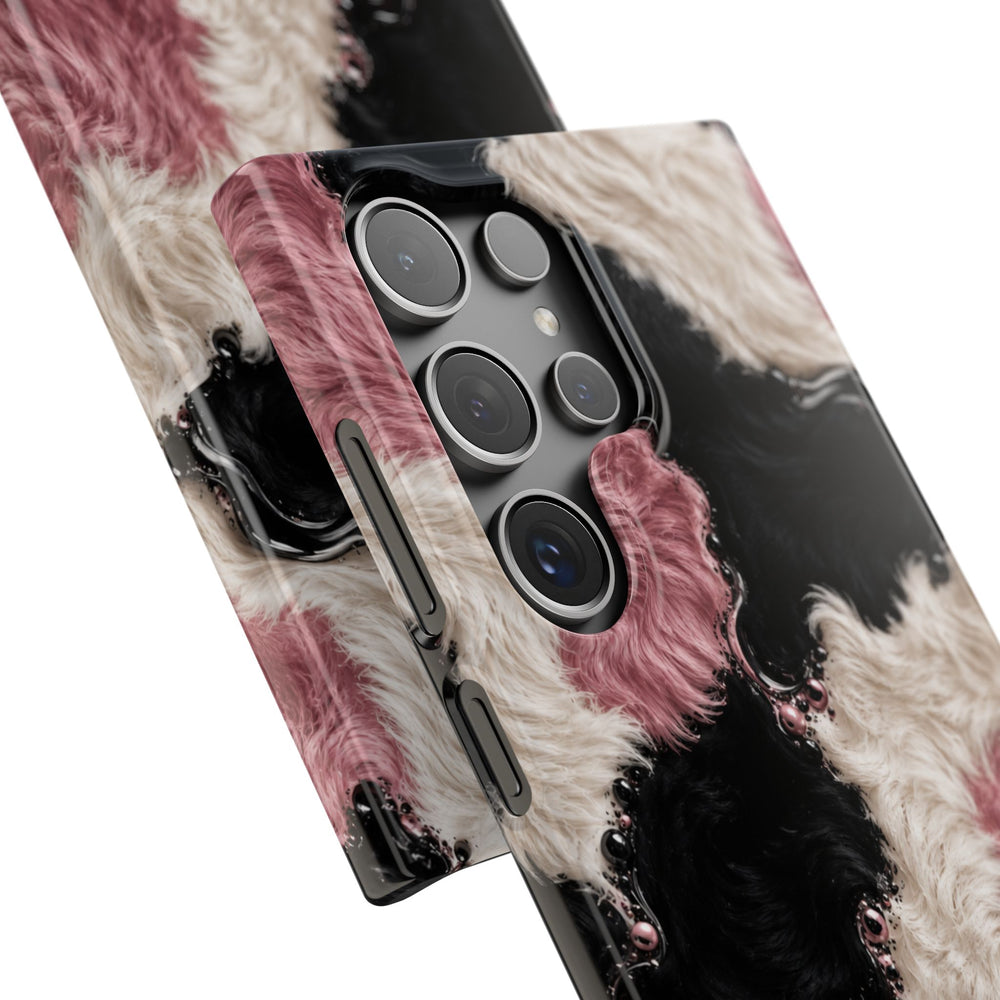 Cow Print Swirl Snap Case