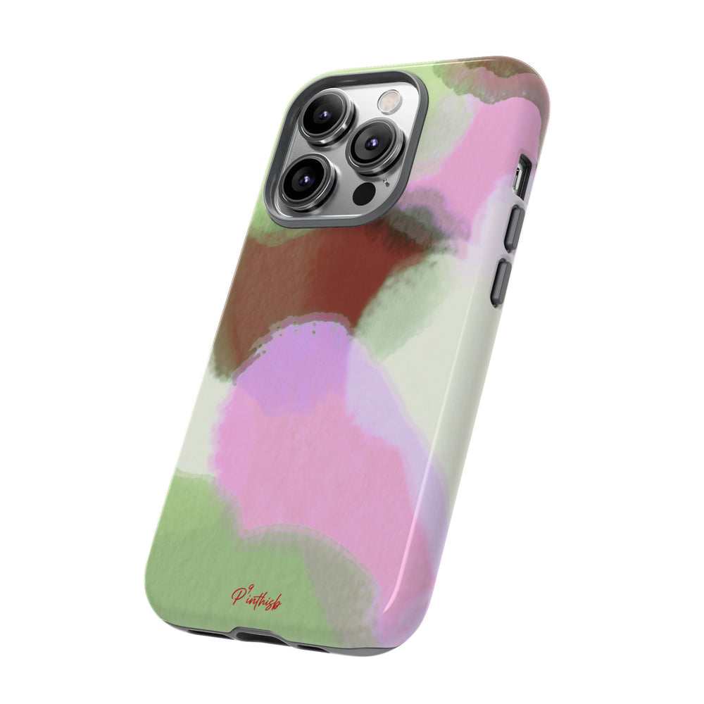 Abstract Pastel Camouflage Tough Phone Case