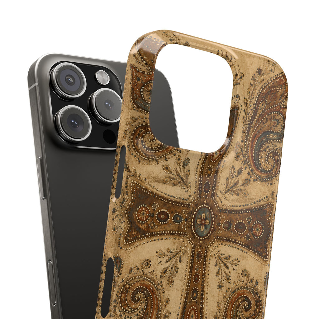 Cross Paisley Snap Case