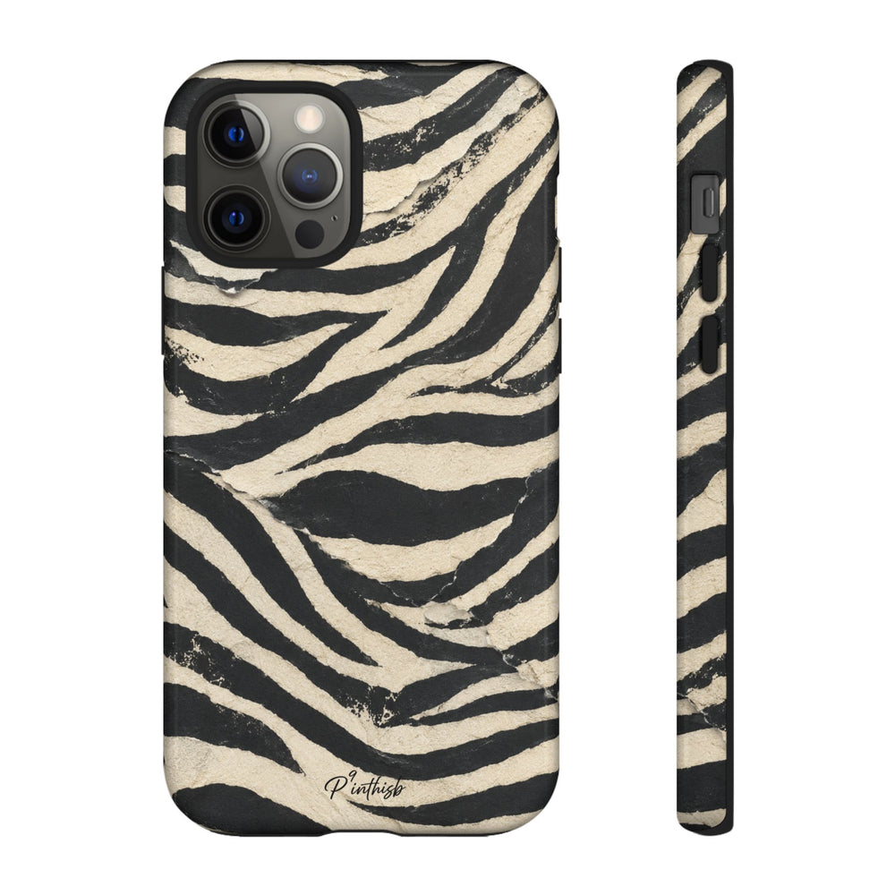 Zebra Stripe Tough Phone Case