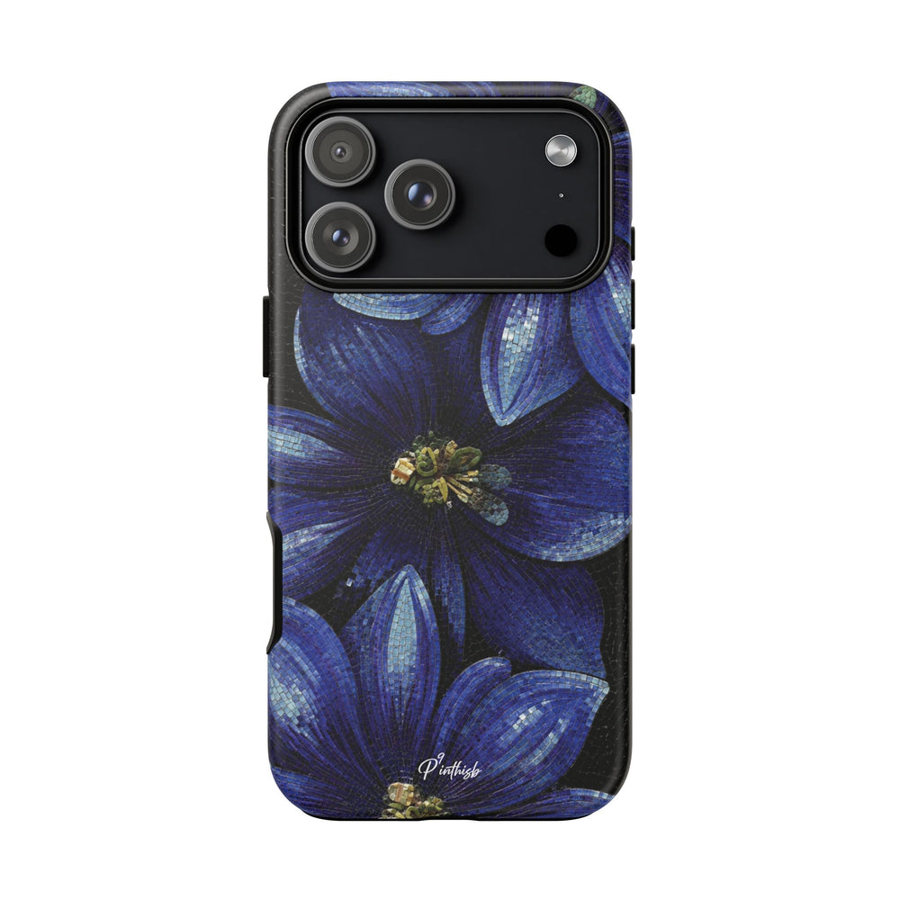 Blue Floral Tough Case