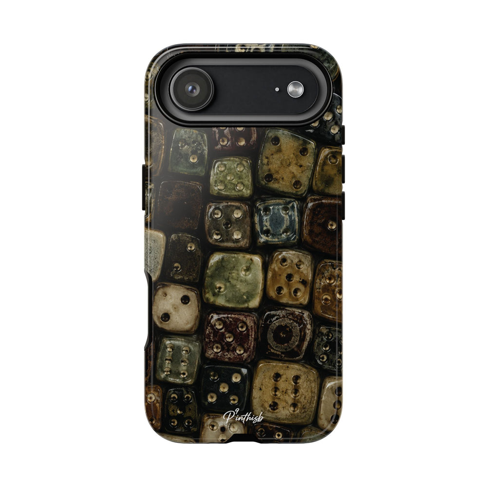 Vintage Dice Tile Phone Case
