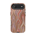Wavy Peach & Mauve Tough Case