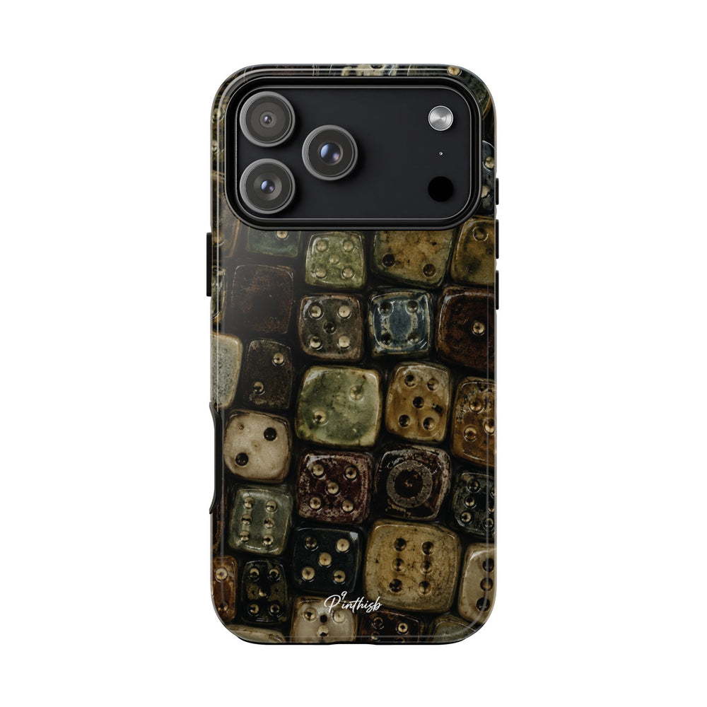 Vintage Dice Tile Phone Case