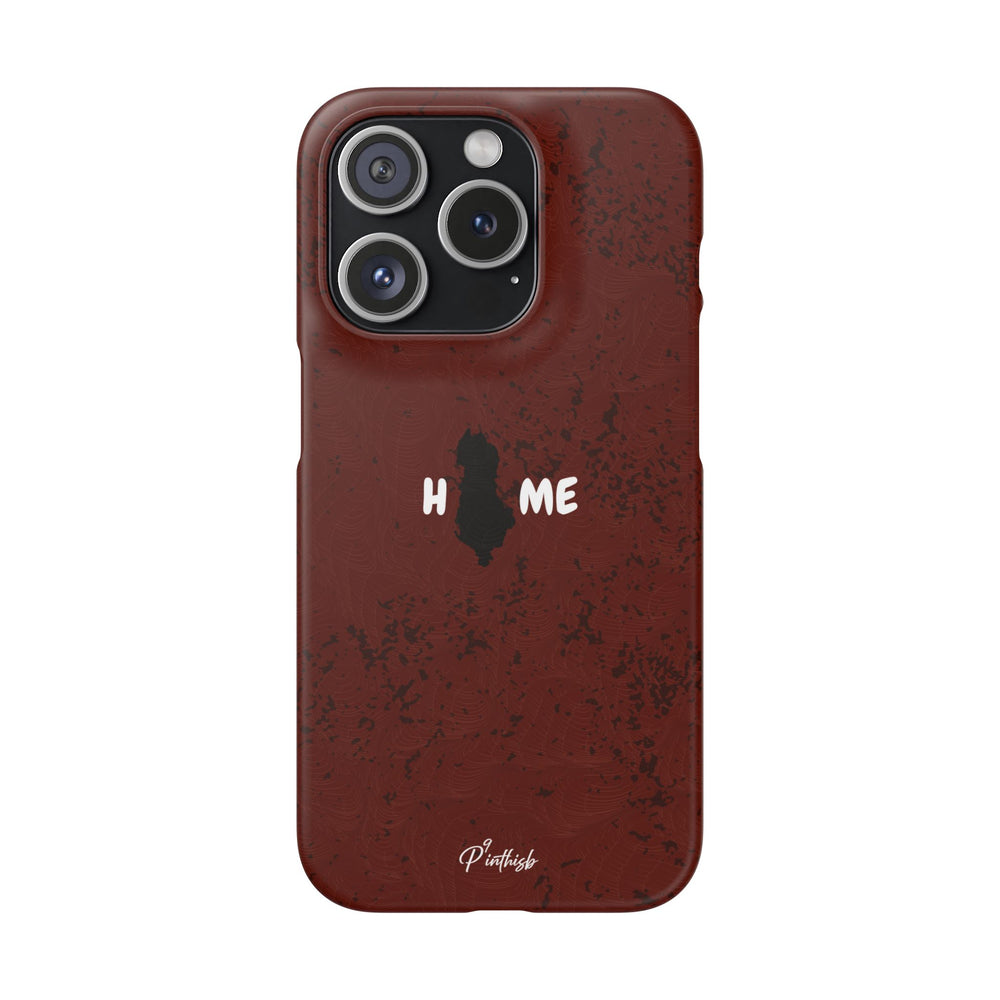 "HOME" Albania Snap Case